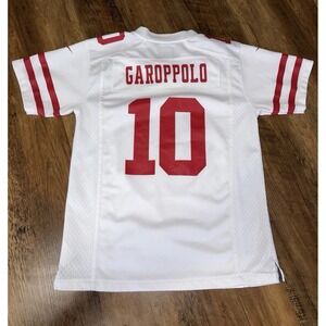 Jimmy Garoppolo # 10 San Francisco 49ers White Jersey Nike Youth Size Medium